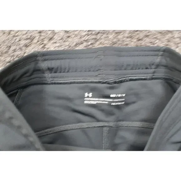 Under Armour Gray Leggings XS Polyester Women Compression Heatgear Drawstring - Picture 5 of 7